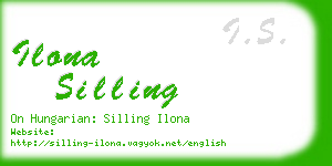 ilona silling business card